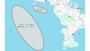 相模湾の遊漁船・青物・カツオ・キハダマグロポイント